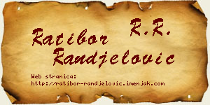 Ratibor Ranđelović vizit kartica